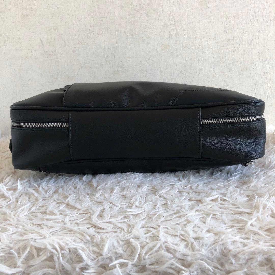 【ほぼ未使用3way】シップス　ビジネスバッグ　リュック　黒　サフィアーノレザー