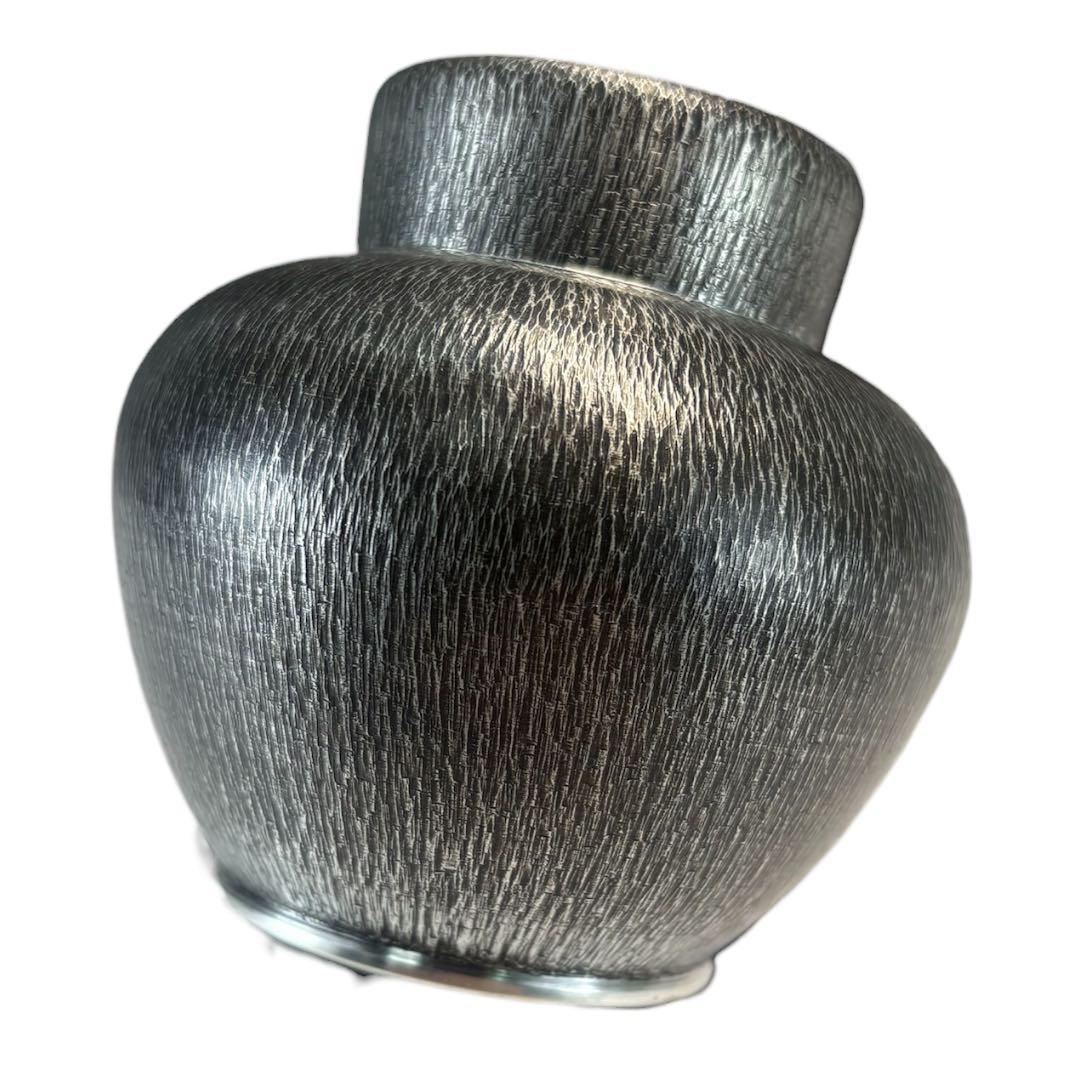 【中古品】錫製　茶壷