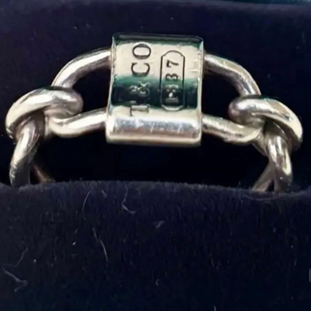 e　　　TIFFANY&Co.1837 スモールダブルロックリング　メンズ