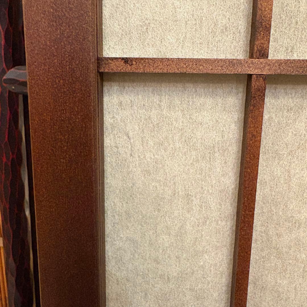和風パーテーション　木製　障子　6連