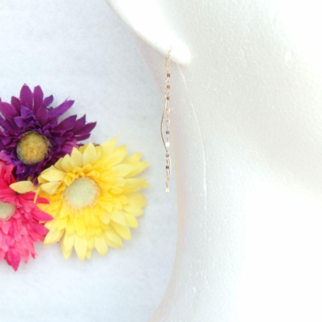 ともすけ　k10ピアス　キラキラウェーブピアス　アメリカンピアス