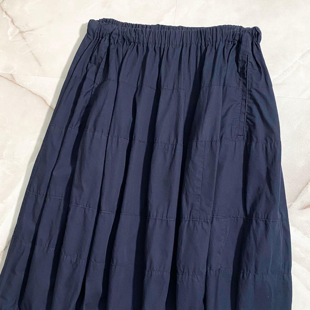 A16636 美品 トリココムデギャルソン 14ss サルエルバルーンパンツ 紺