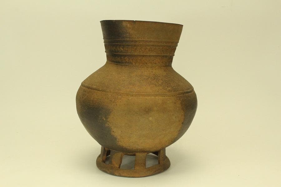 新羅 朝鮮 土器 須恵器 高29cm(ZE551)
