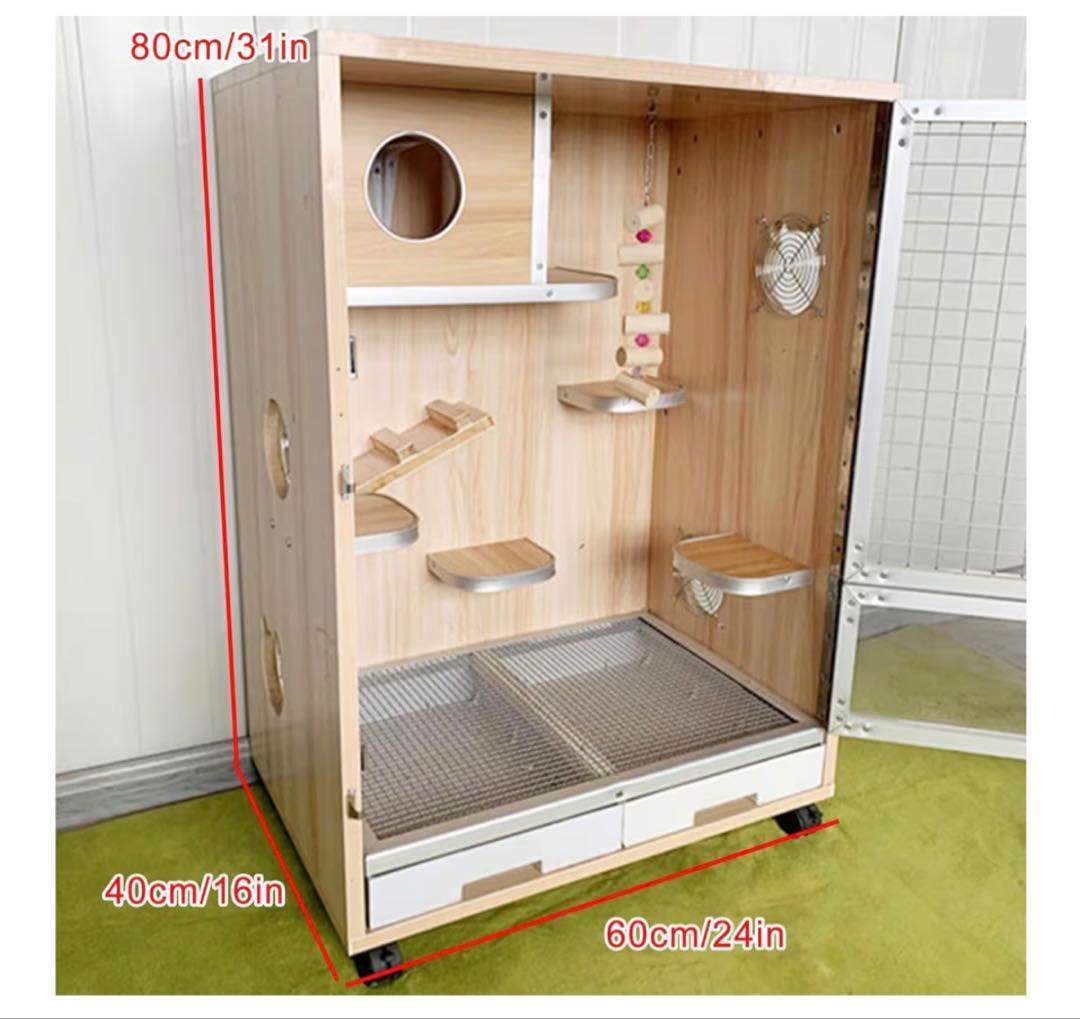 RTTZBOZ 大型ペット用引き出し式ケージ