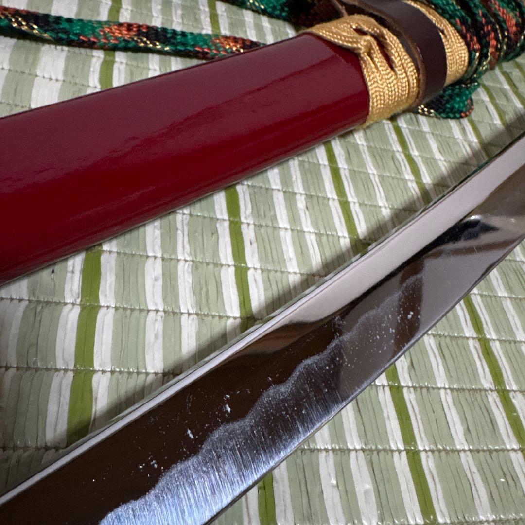 模造刀　模擬刀　武士　侍　伝統工芸　剣　ソード　太刀　小太刀　鞘　鍔　赤　朱色