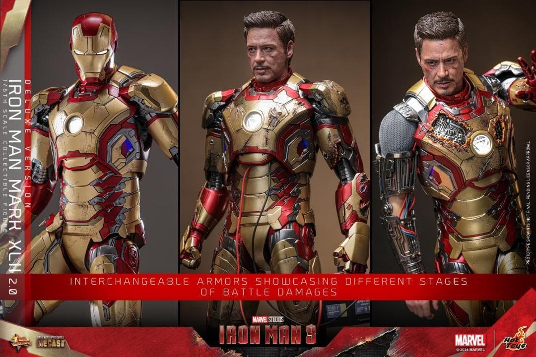 ホットトイズ 1/6 アイアンマン3 マーク42 DX版 MMS759D66