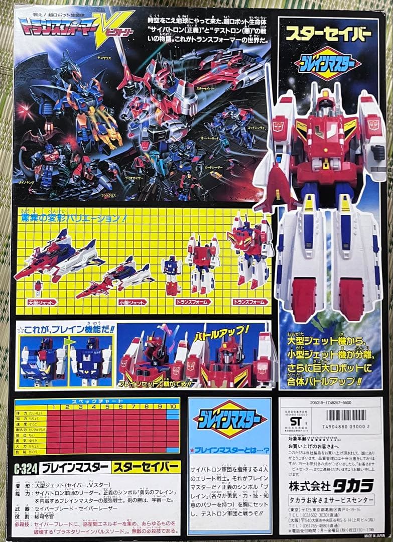 タカラ　トランスフォーマービクトリー　スターセイバー　＆　ビクトリーレオ