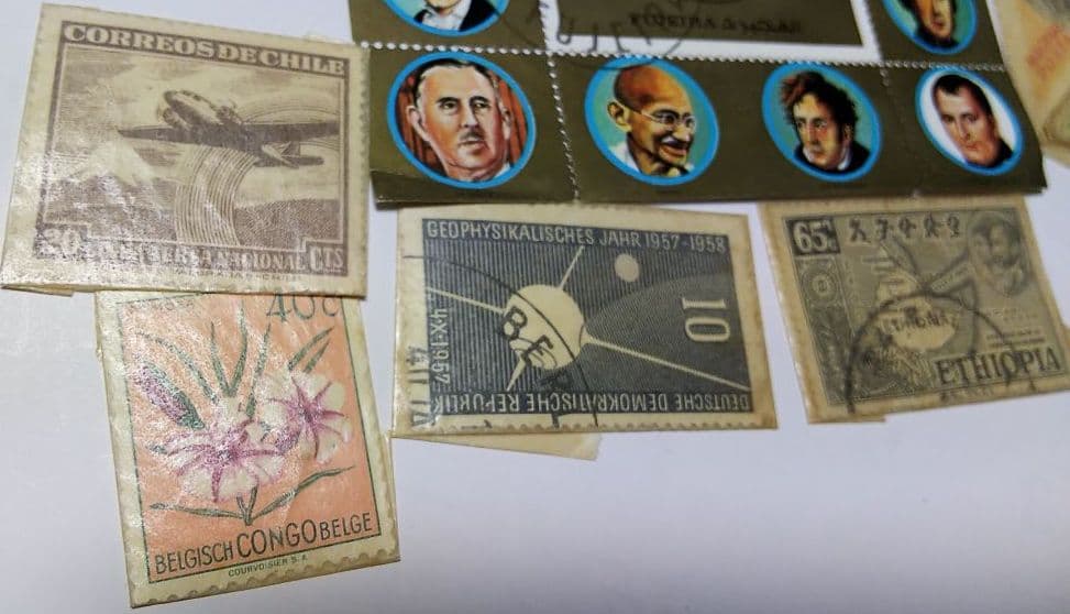 海外切手　世界一周　100枚以上 INDIA USSR　SANMARINO