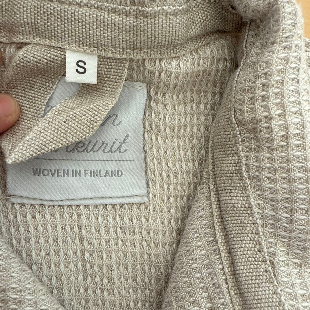未使用LAPUAN KANKURIT (ラプアン カンクリ)リネンバスローブ
