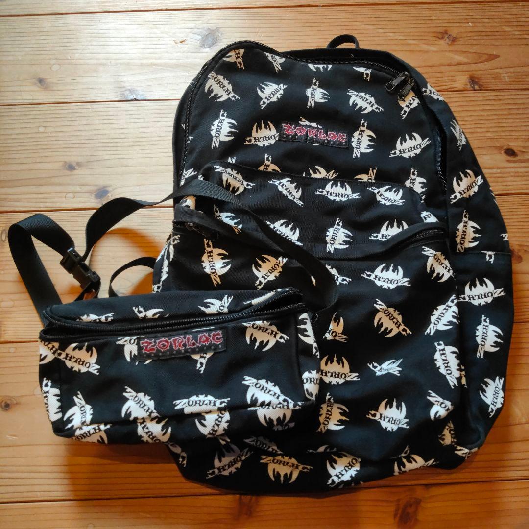 ZORAC ゾーラック リュックサック 総柄 ポーチ付き 90s 00s