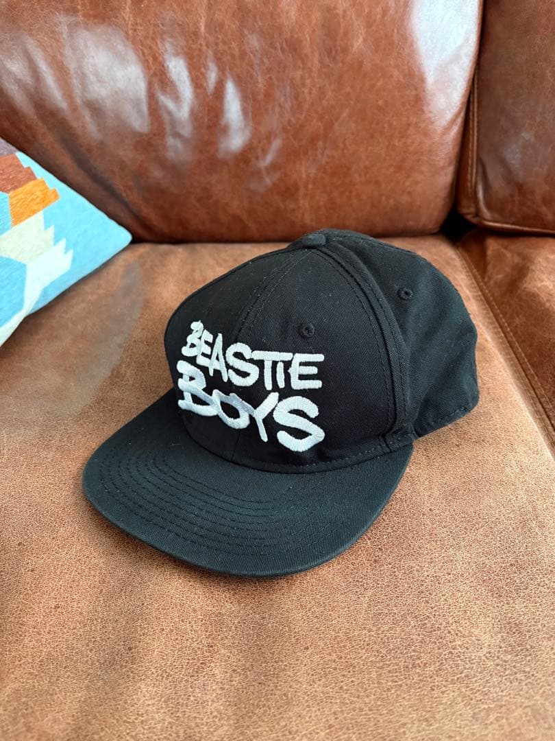 超希少‼️BEASTIE BOYS レーベル刺繍入りブラックキャップ