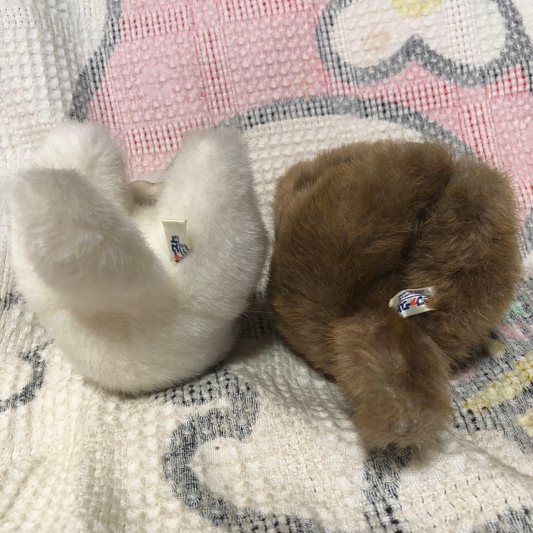 昭和レトロ　ヴィンテージ ファースト社　ラッコ　ぬいぐるみ　2コ　中古品