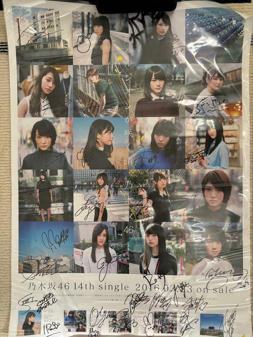 乃木坂46 ハルジオンが咲く頃 サインポスター