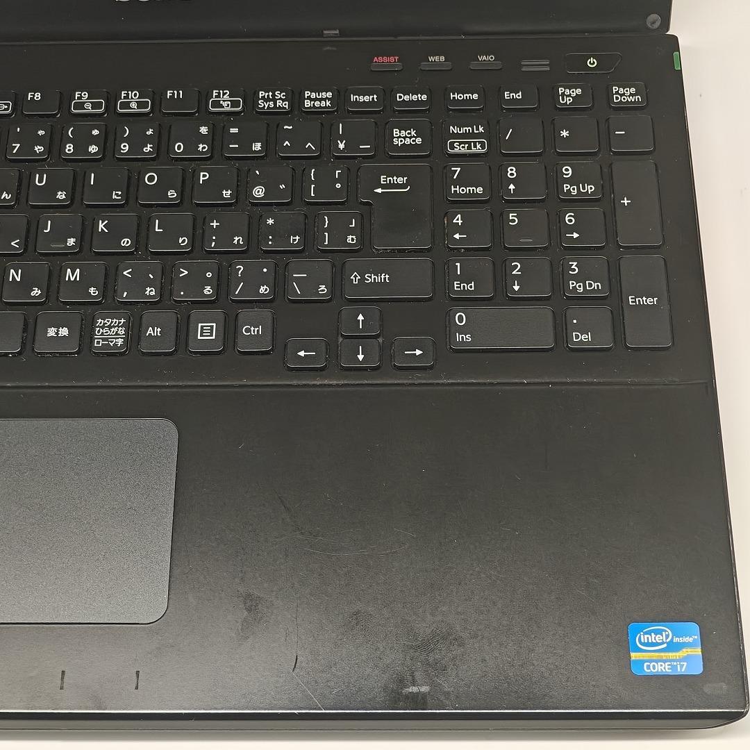 【VAIO】SVS 高速i7 SSD256GB 8GB ブラック ノートPC