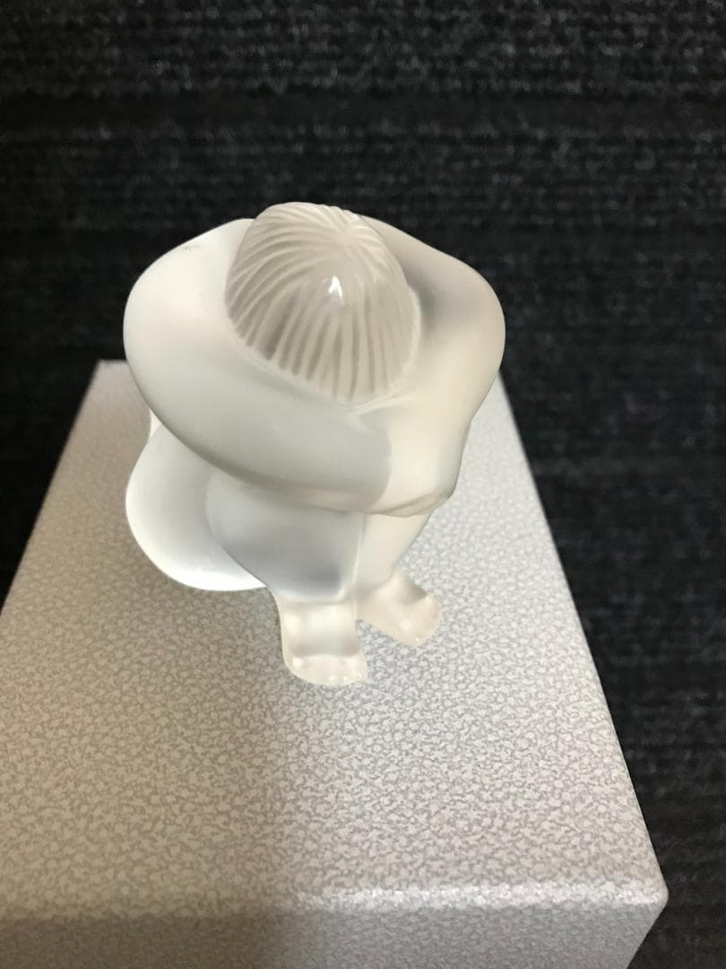 LALIQUE　ラリック　クリア像3点　ナビ　ニューアスィ　ニュータンタシオン
