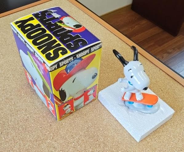 スヌーピー スケボー フイギュア ヴィンテージ 置物 FLAMBRO社製