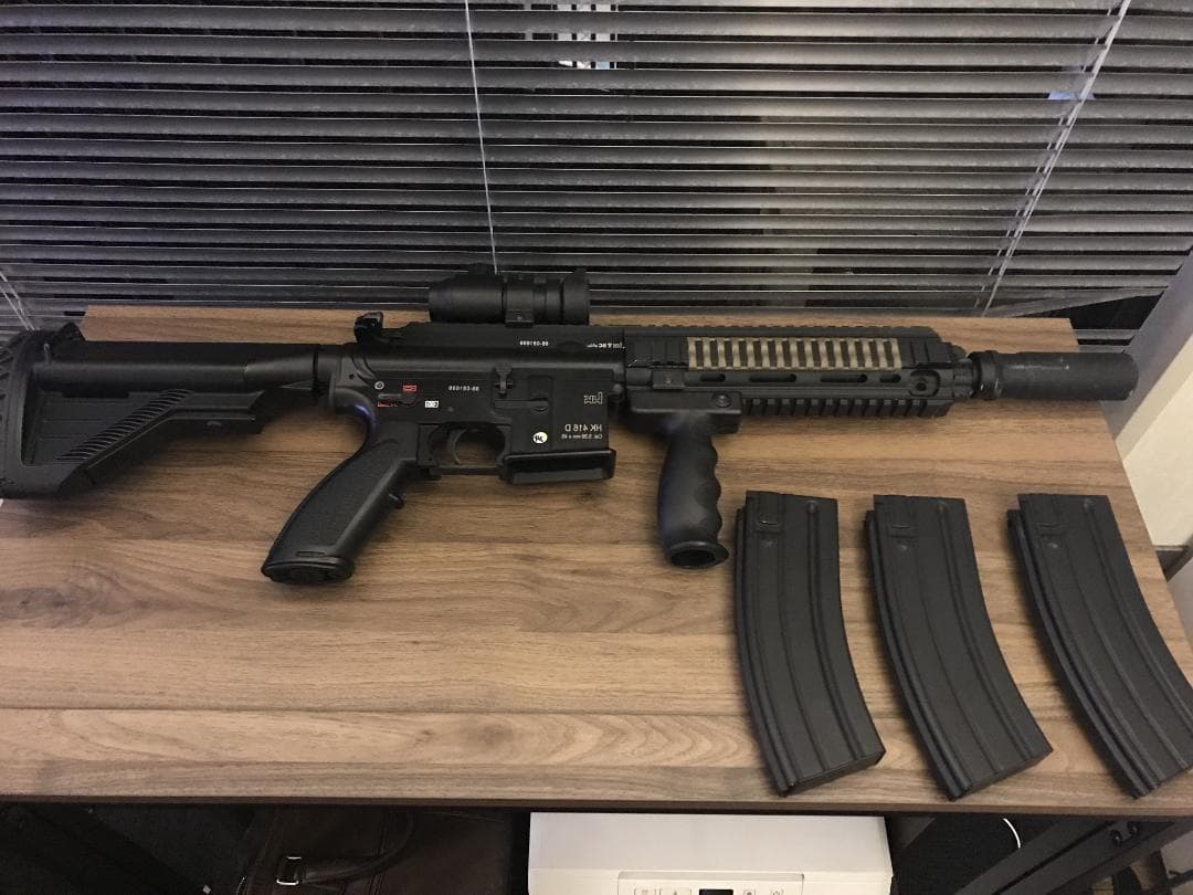 HK416D 中古　使用回数5回　ストック、ドットサイト（カバーなし）