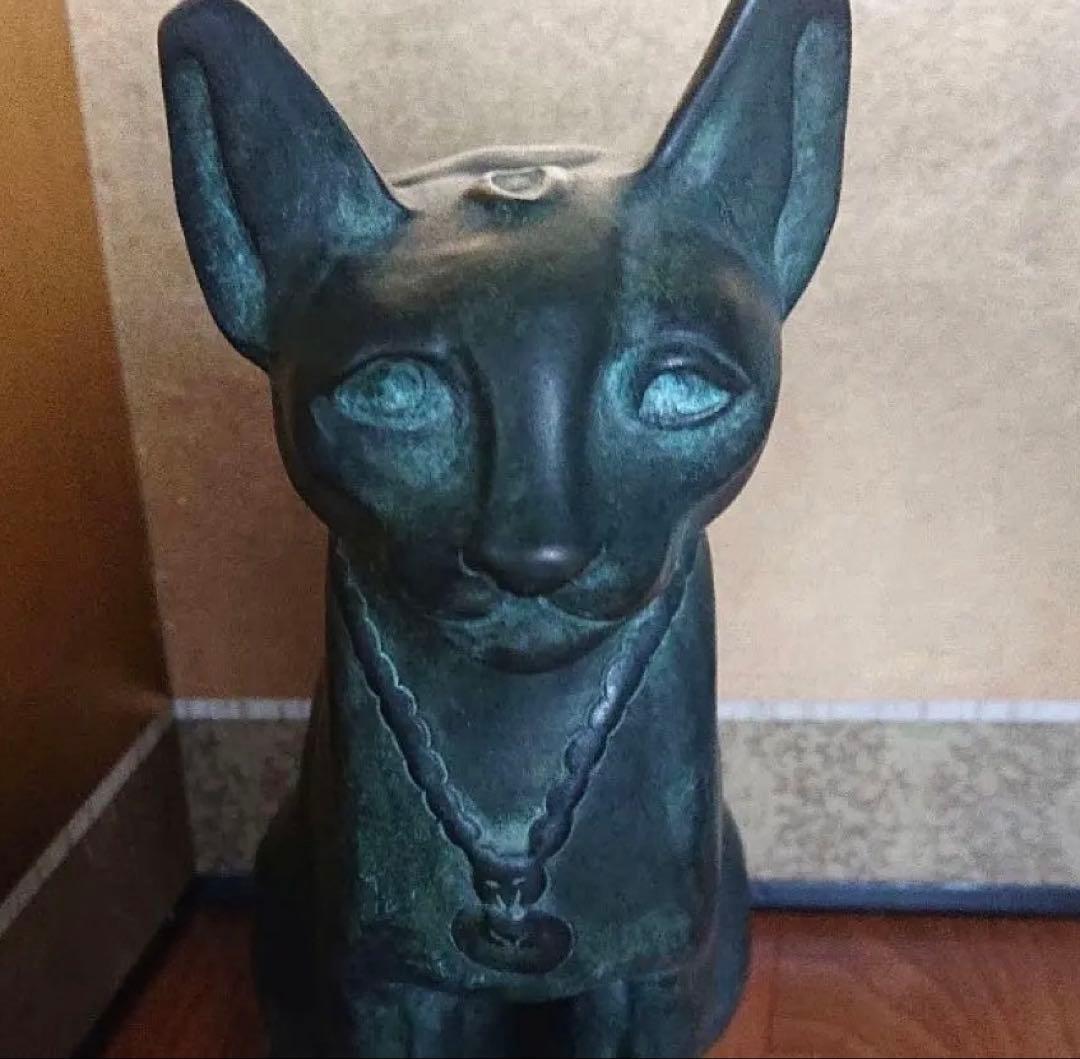 【猫】ブロンズ鋳造 33cm ルーヴル美術館工房監修