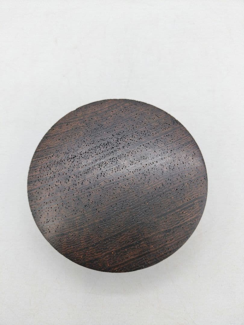 c750【新品・未使用品】 香合 鉄刀木 福田芳朗 山中 木箱 茶道具