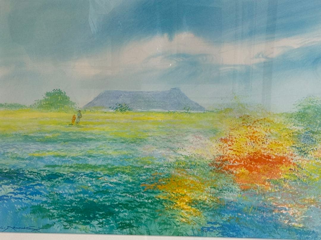 オリジナル油彩原画CLAUDE MANOUKIAN FlowerBarbizon