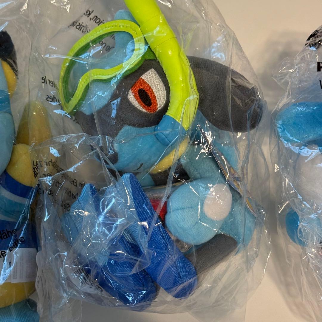ポケモンWCS2024 ホノルル　ピカチュウ リオル　マリルリ　ぬいぐるみ