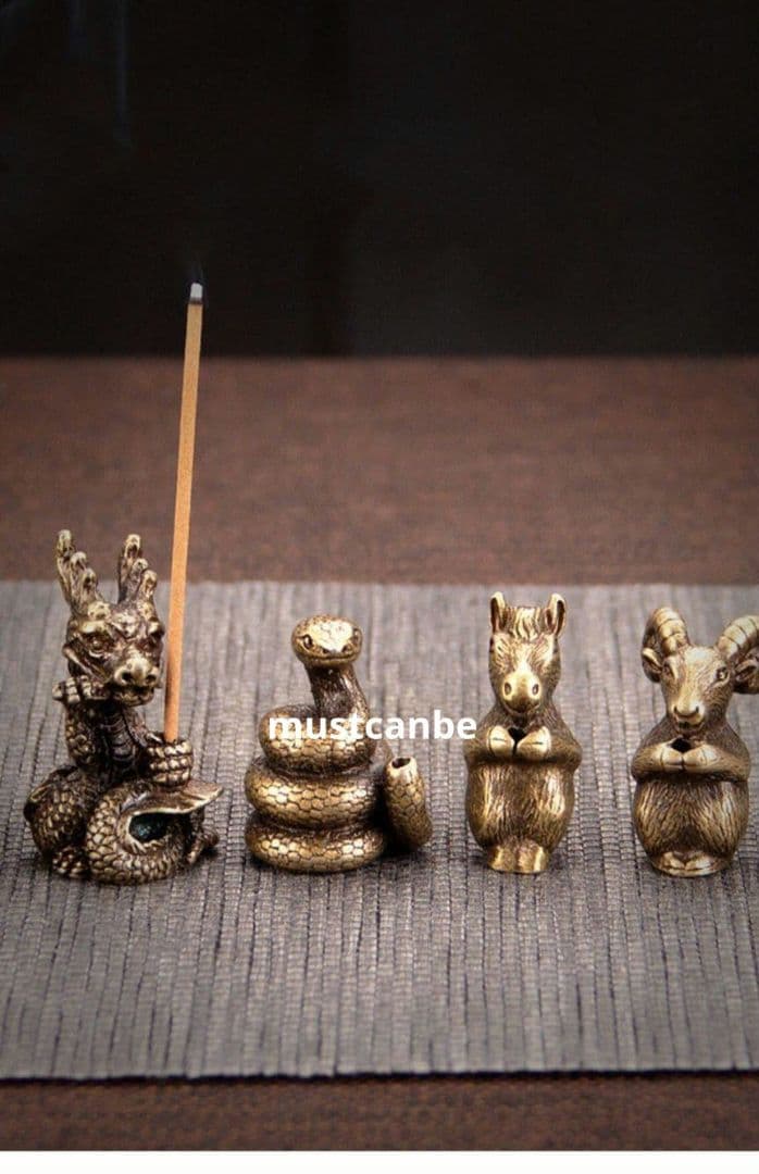 銅 細工 十二支 茶寵 線香挿 香託 香座 薫香炉 装飾品 工芸品 置物
