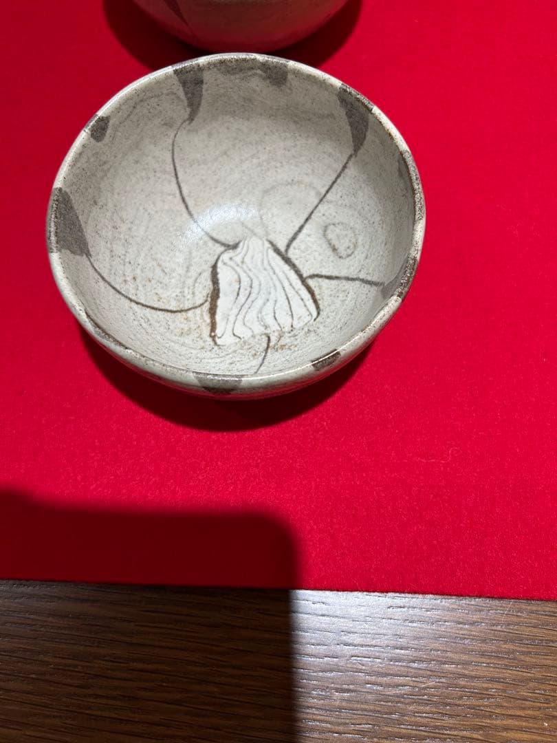 人間国宝 松井康成　練上椀　小鉢5客共　箱あり