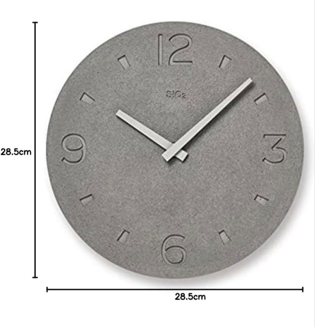 レムノス 掛け時計 珪藻土の時計 NY21-03GY Lemnos