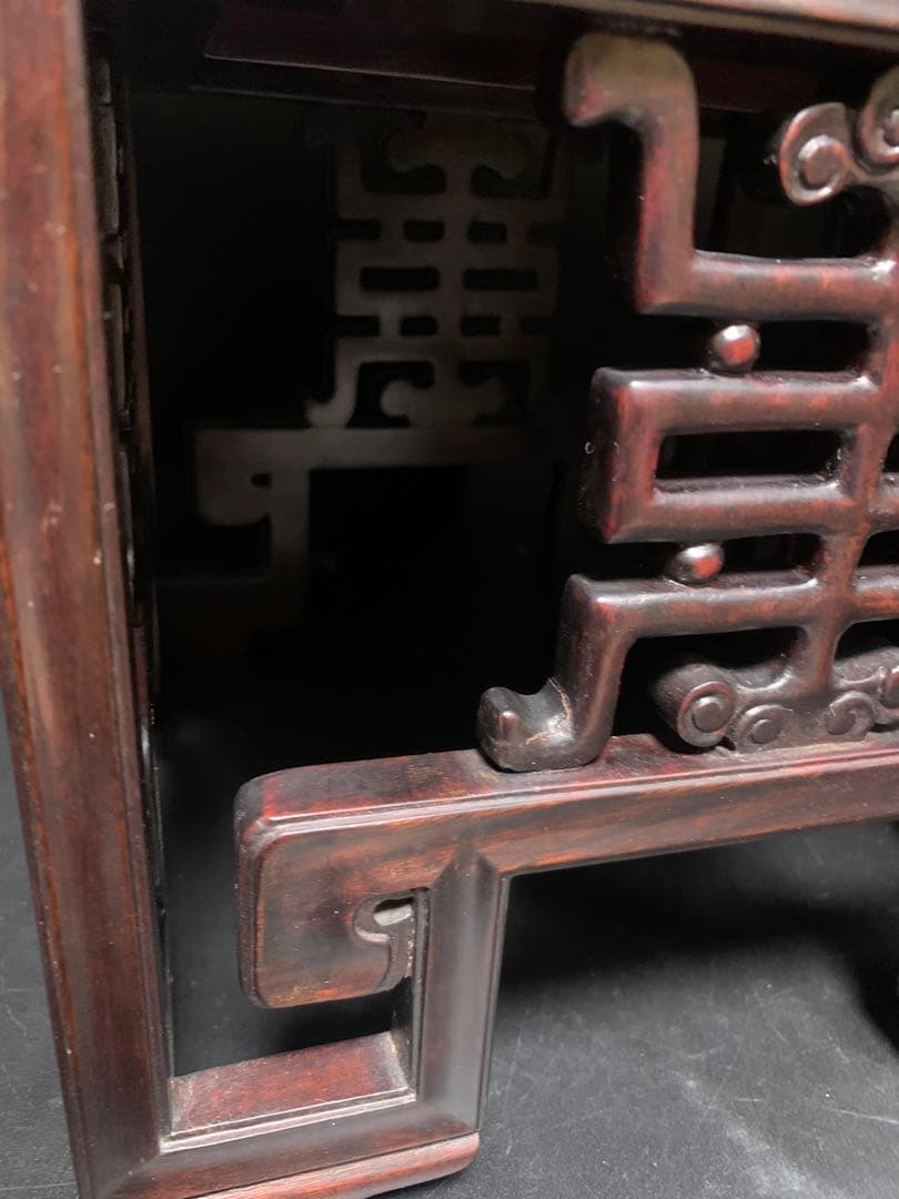 花台 中国 古唐木紫檀製 花台飾台香炉台 中国美術 日本美術