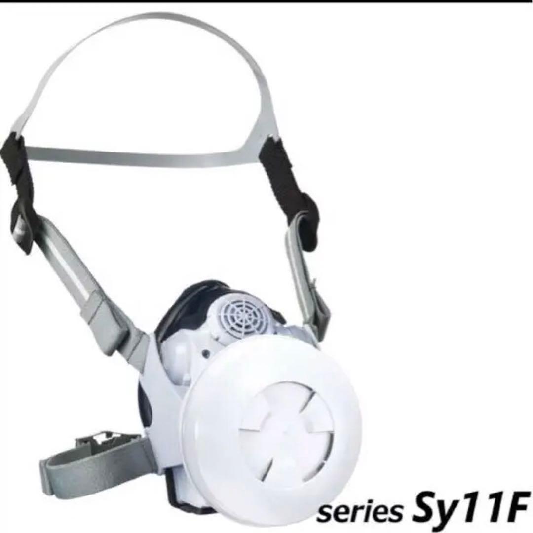 電動式防塵マスク sy11fg2ホワイト LED表示付き
