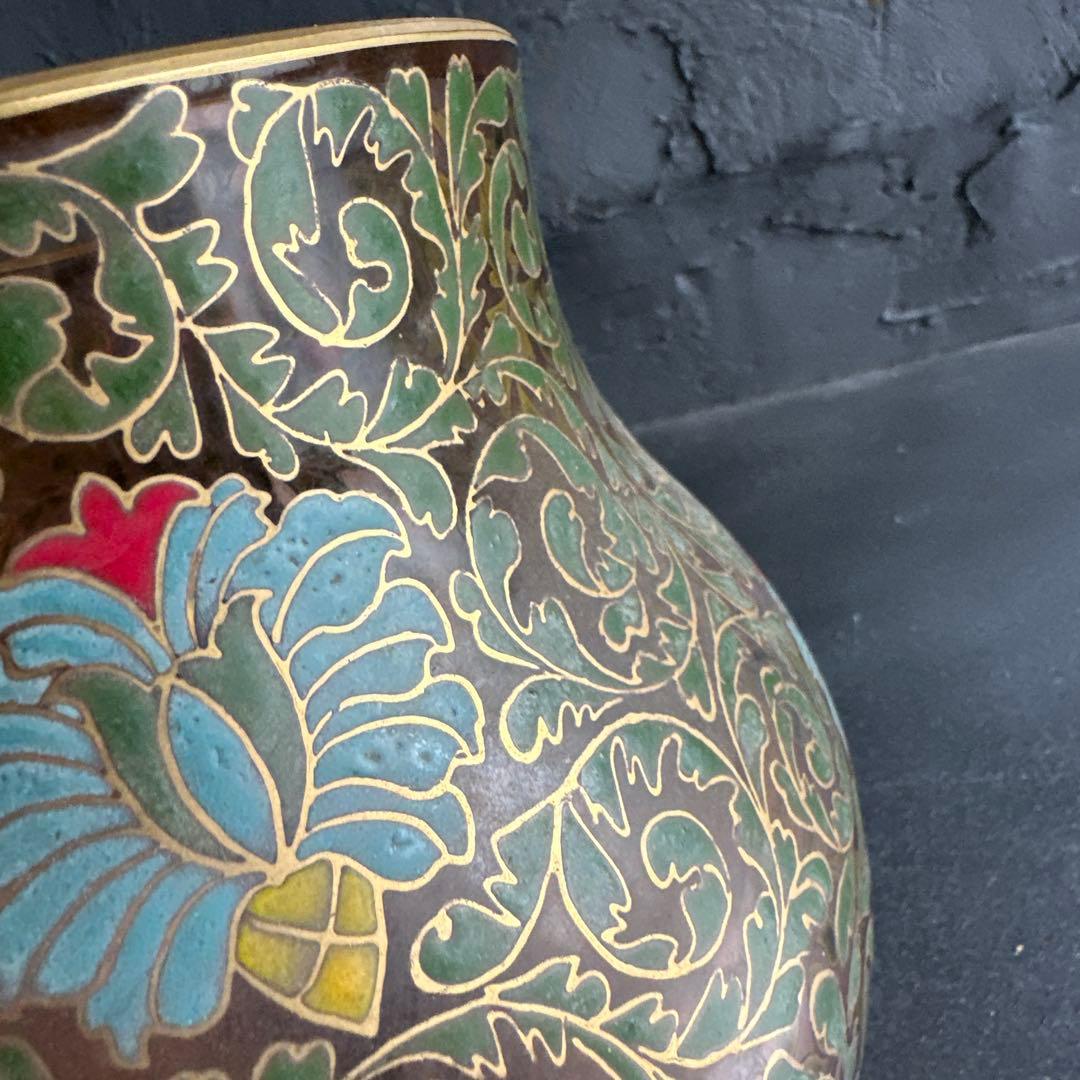 ヴィンテージ素敵すぎる！ずっしり　金彩 花瓶