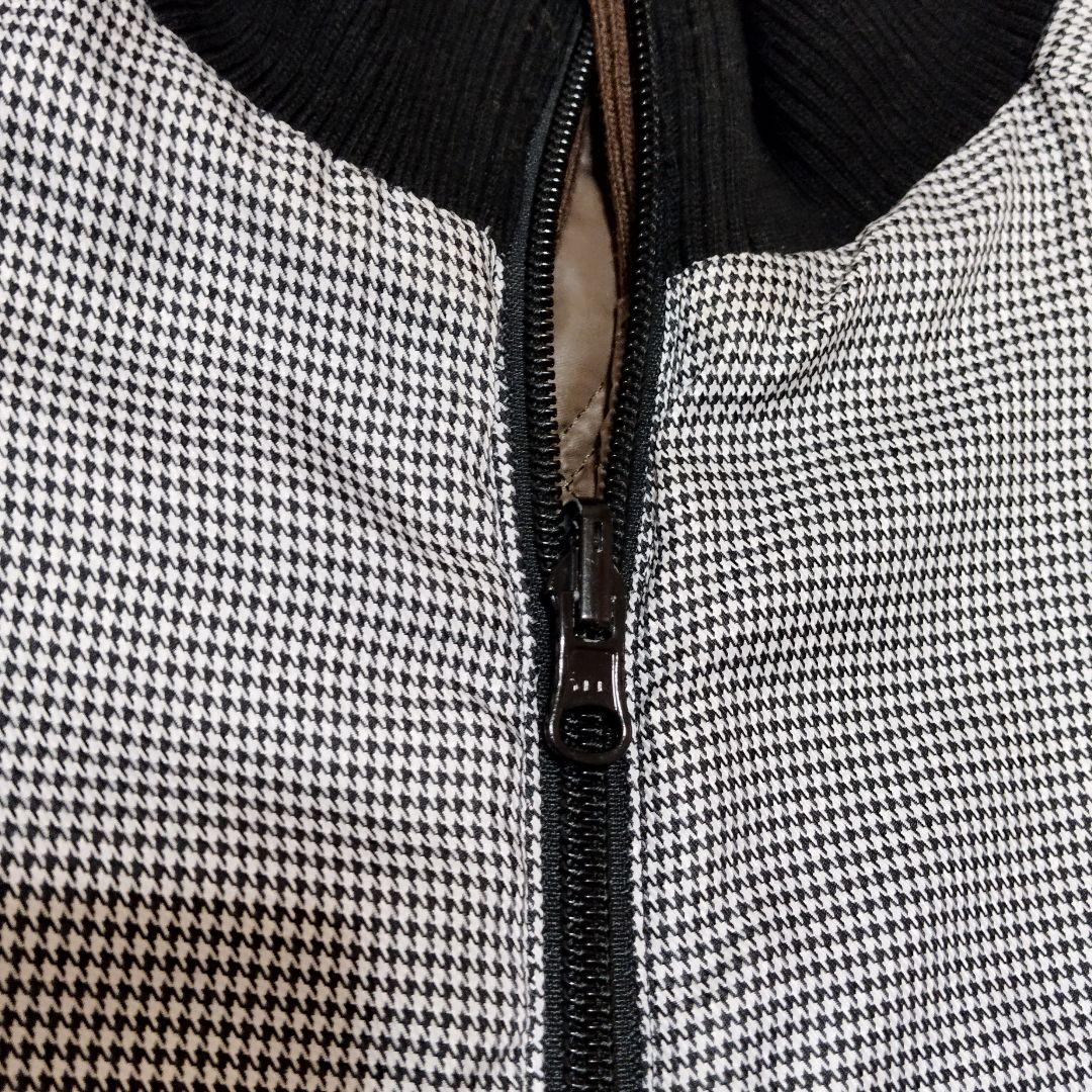 フレッドペリー　リバーシブル　ジャンパー　ブルゾン　キルティング　千鳥格子　M