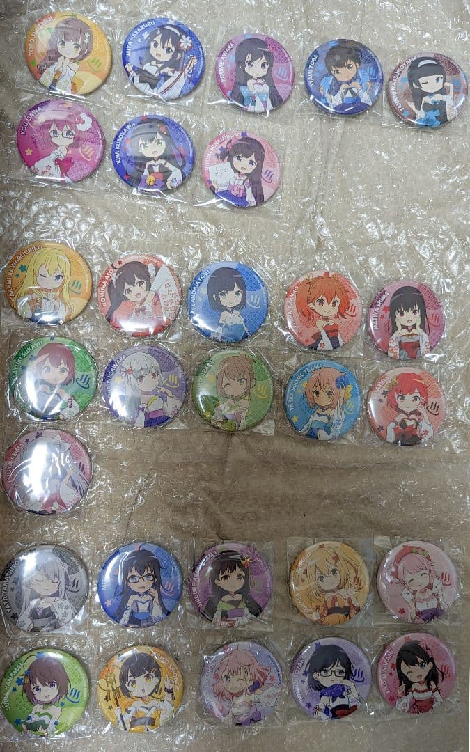 「温泉むすめ」個人サポーター返礼品2022缶バッジ(鈍川まなみ無し)