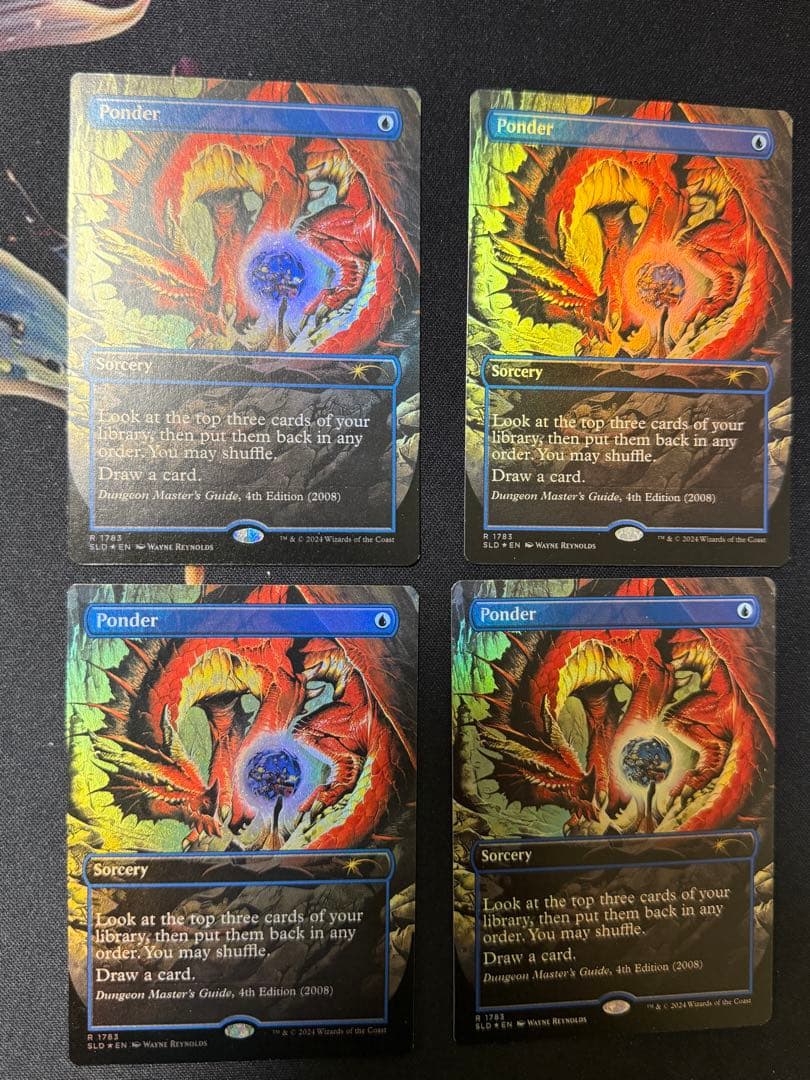 思案　英語　ドラゴン　SLD FOIL 4枚