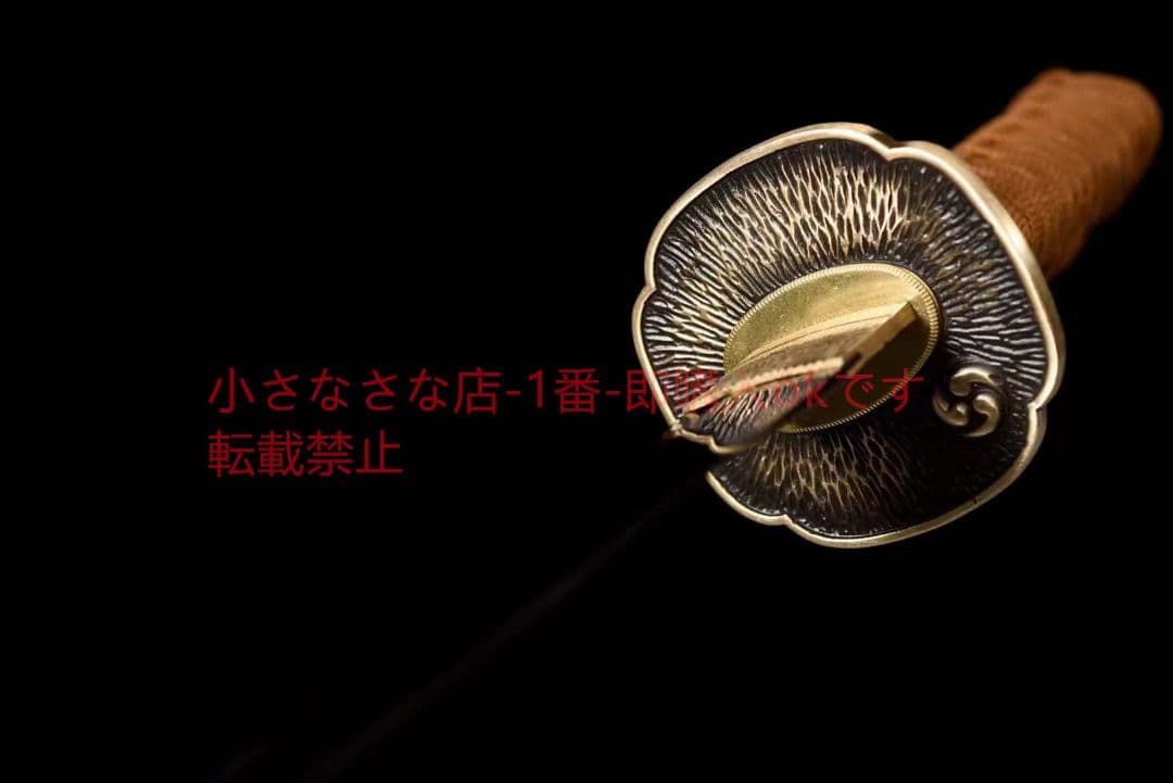 12寸自錬シマウマ模様焼きブル【源石】 古兵器 武具  日本刀 模造刀 居合刀