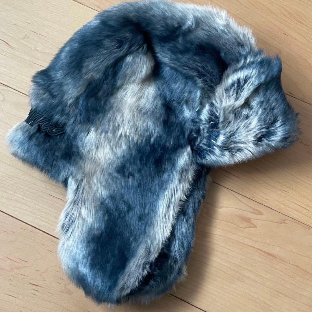 Supreme Faux FurTrooper BlueフライトキャップM/L
