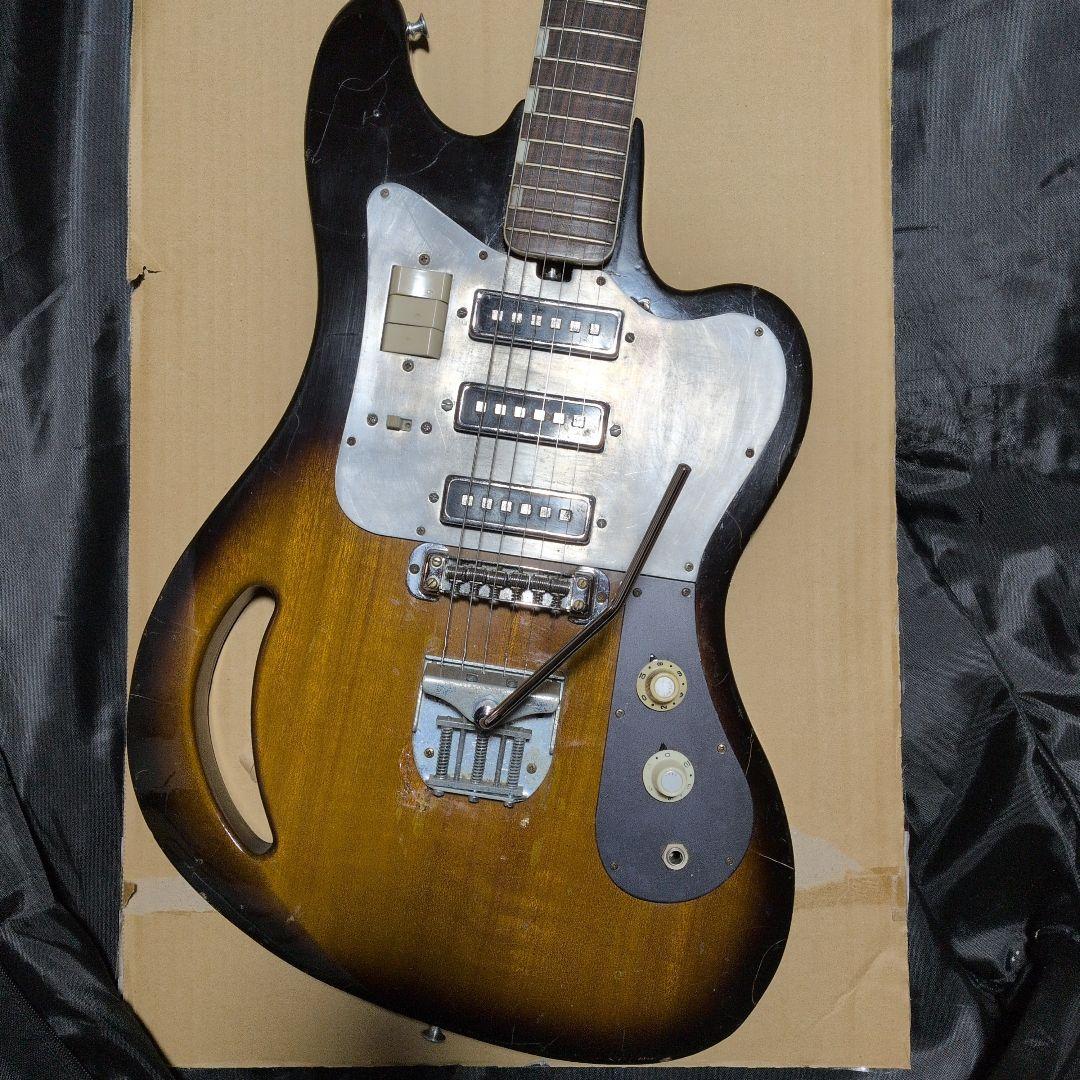 年末年始セール!Teisco ビザールギター!! サンバーストTG64!!おまけ