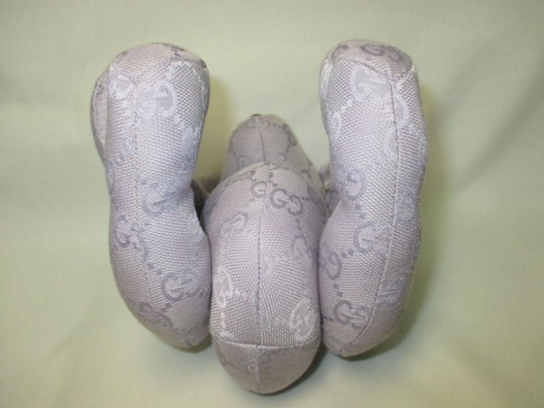 未使用品 グッチ テディベア くま ぬいぐるみ GG パープル 本物 箱付き