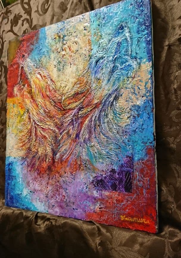 油絵 絵画 二つの思い