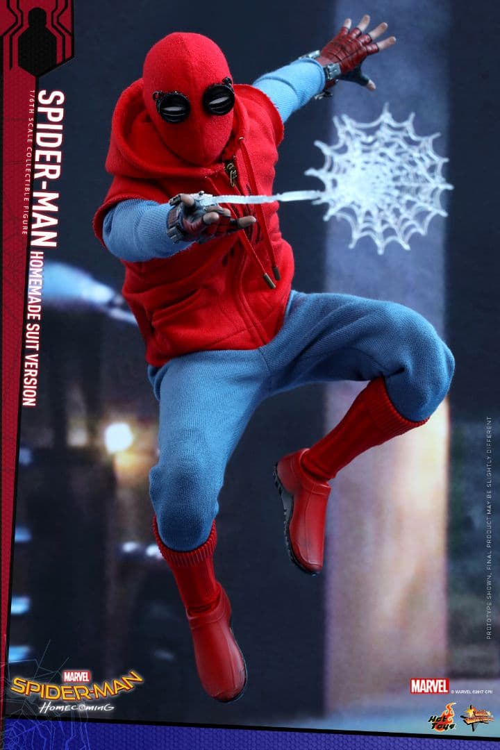 ホットトイズ スパイダーマン ホームカミング ホームメイドスーツ