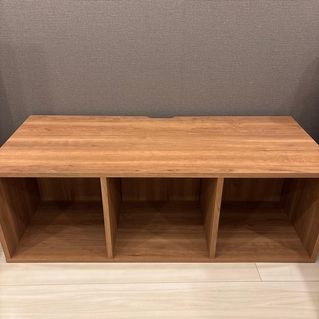 DISKUNION 純国産レコードラック 3BOX ウォールナット