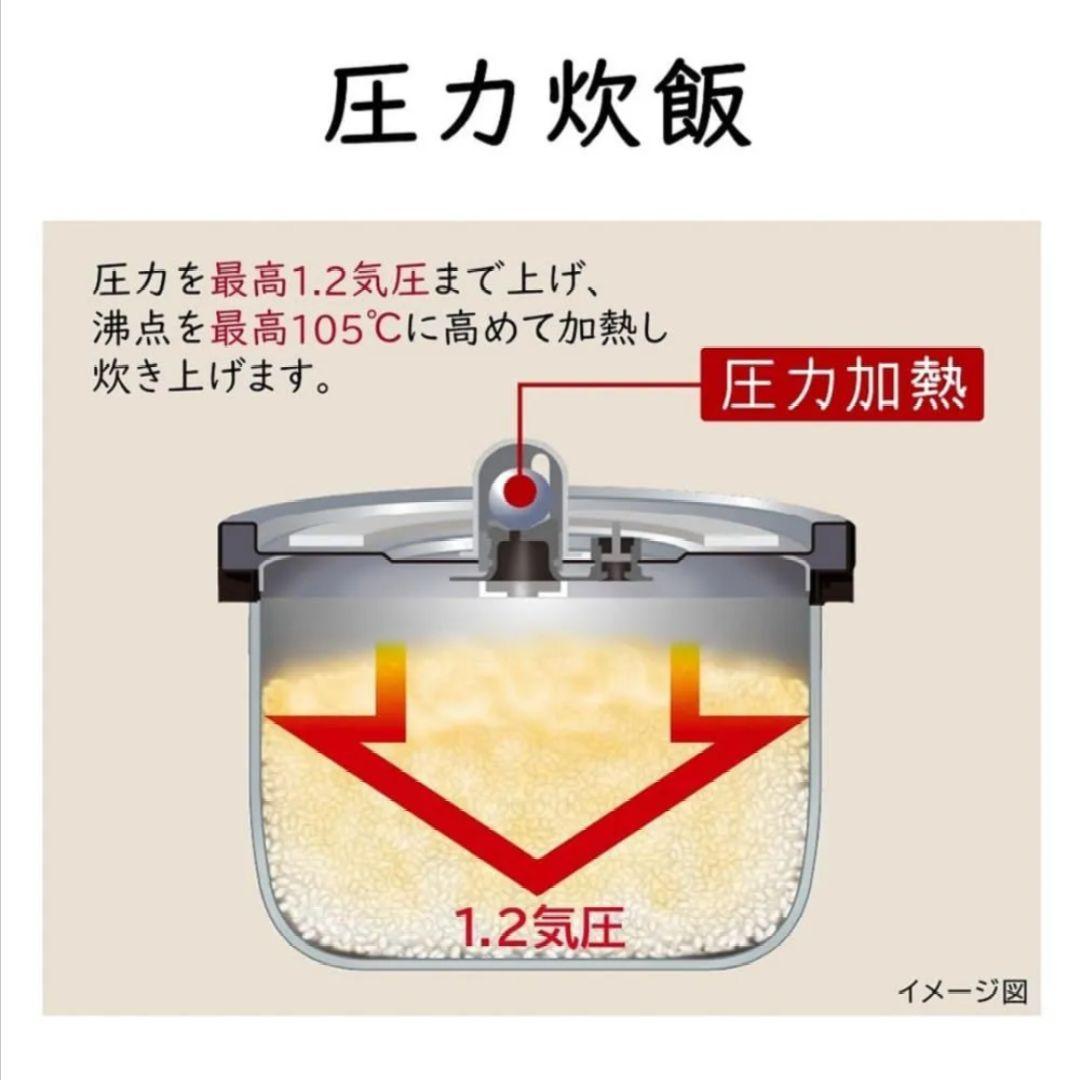 新品未使用　日立 炊飯器 5.5合 RZ-H10EJ S シルバーメタリック