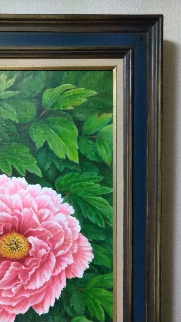 「牡丹」絵画 油彩画 油絵 植物画F12号 原画