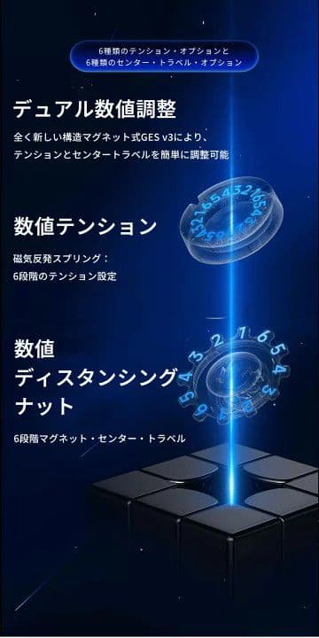 ルービックキューブGAN14マグレブ UVスピードキューブ立体パズル磁石搭載