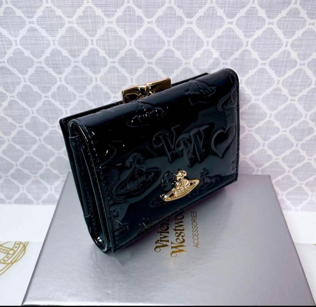 【大人気✨️ショッパー付】新品 Vivienne Westwoodエナメルブラック