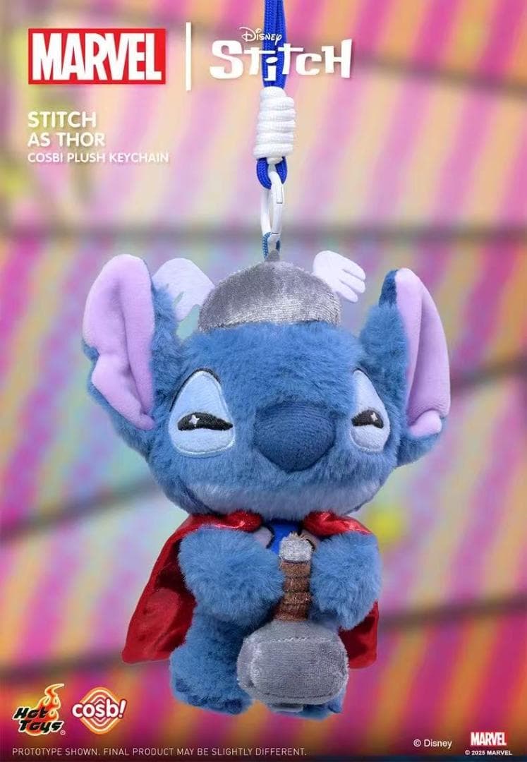 cosbi「マーベル×スティッチ」 ぬいぐるみ ストラップ ブラインド ボックス