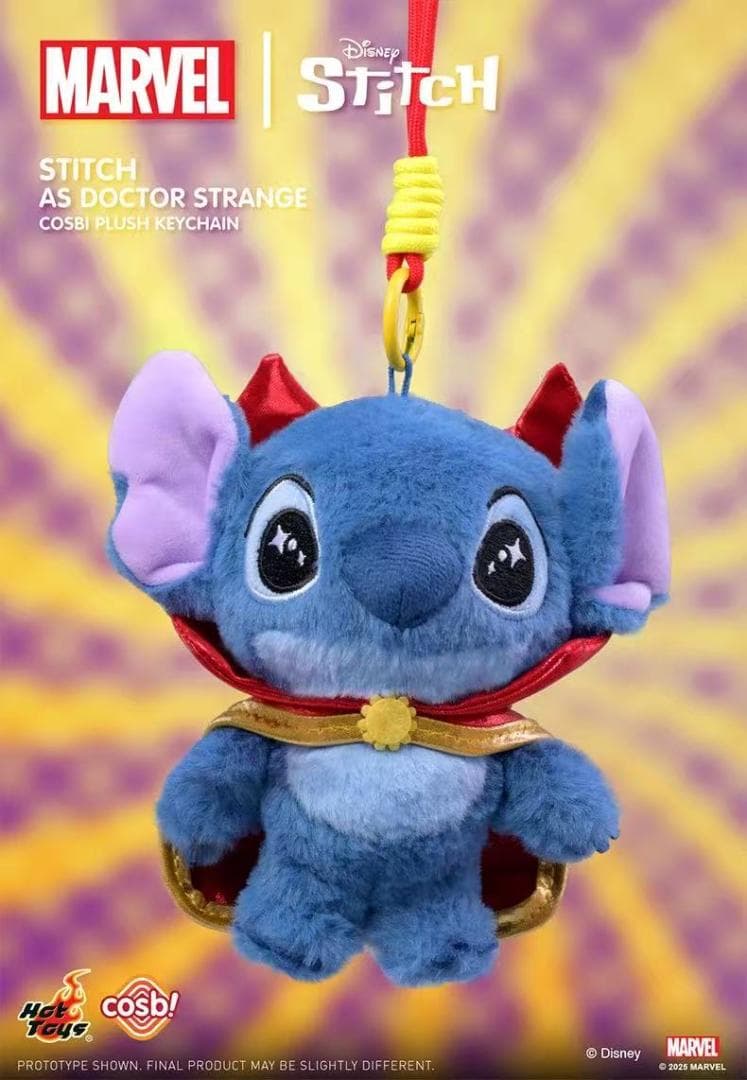 cosbi「マーベル×スティッチ」 ぬいぐるみ ストラップ ブラインド ボックス