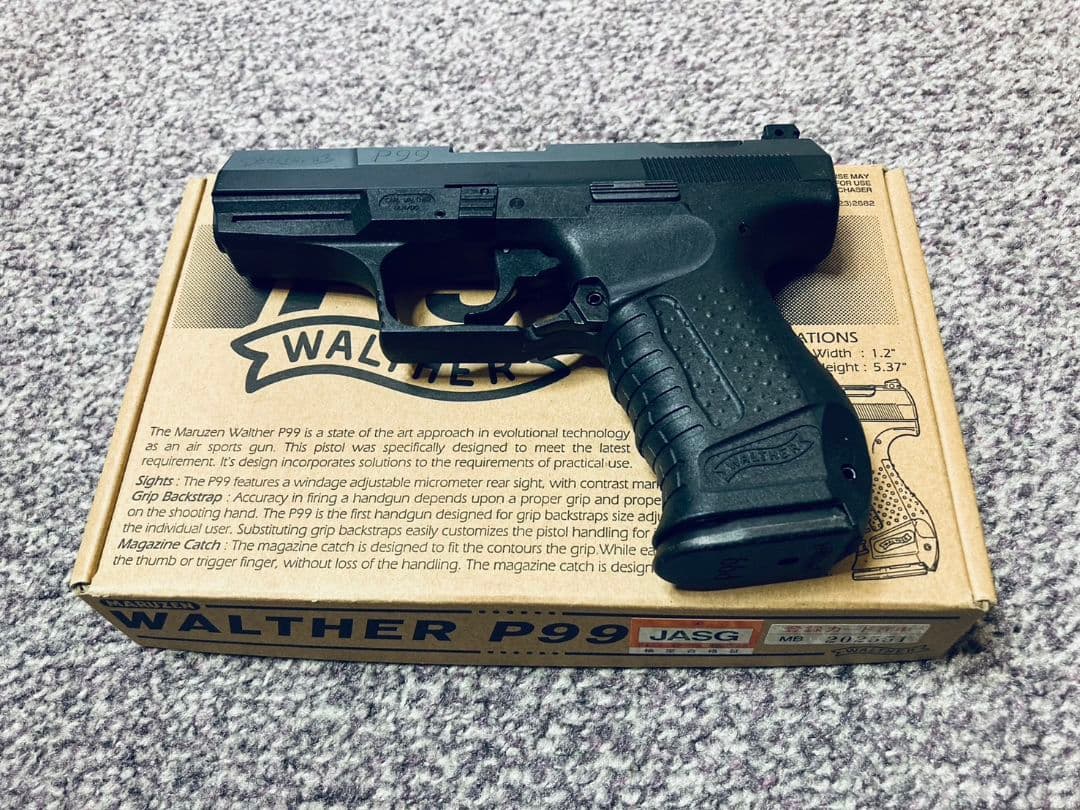 【中古美品】マルゼン ワルサー P99 ガスブローバック ガスガン 007