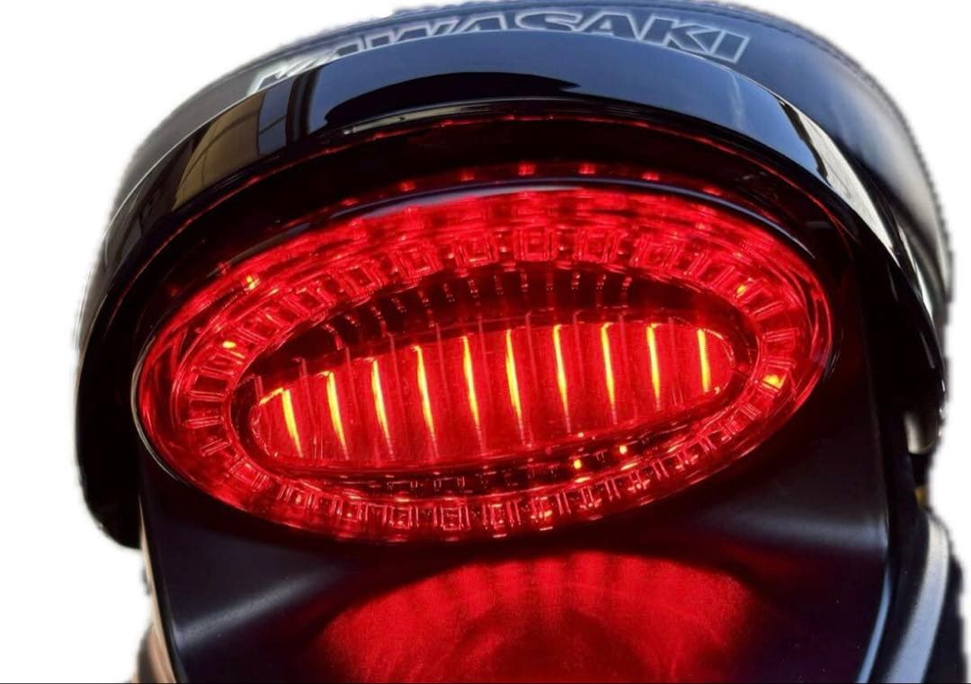 延長カラー付き！ 定番カラーダークレッドZ900RS テールランプ アワビテール