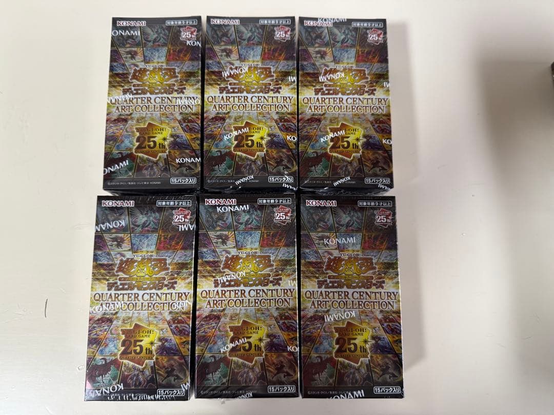 【6box】遊戯王 QUARTER CENTURY ART COLLECTION